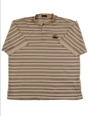 Monterey Club Presidio Golf Course White Striped Polo Shirt
